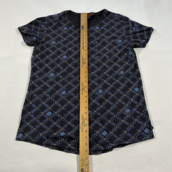 Scotch & Soda Men's Cotton Jersey Crew Neck Geometric Blue AOP Printed T-Shirt L - Picture 6 of 12